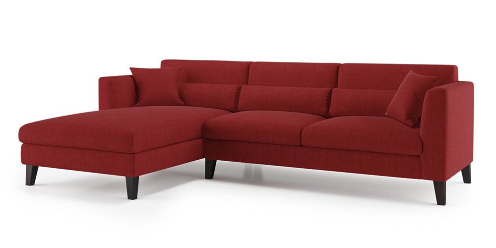 Lewis Sectional Sofa (Blue) Urban Ladder