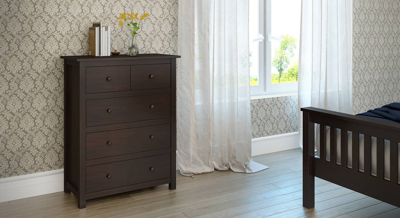 Evelyn Chest Of Five Drawers Urban Ladder