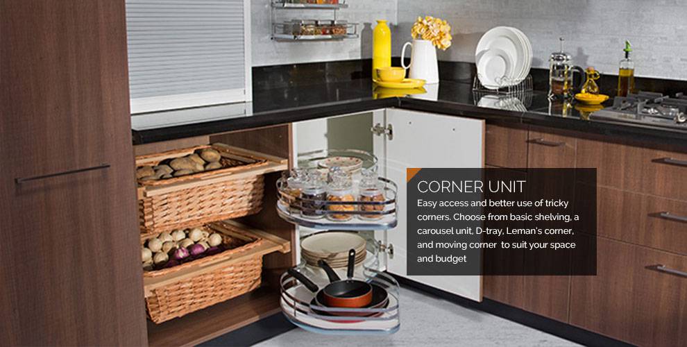 Modular Kitchen Design: Check Designs, Price, Photos & Buy - Urban ...  ... Modular Kitchen Units - Reach every corner ...
